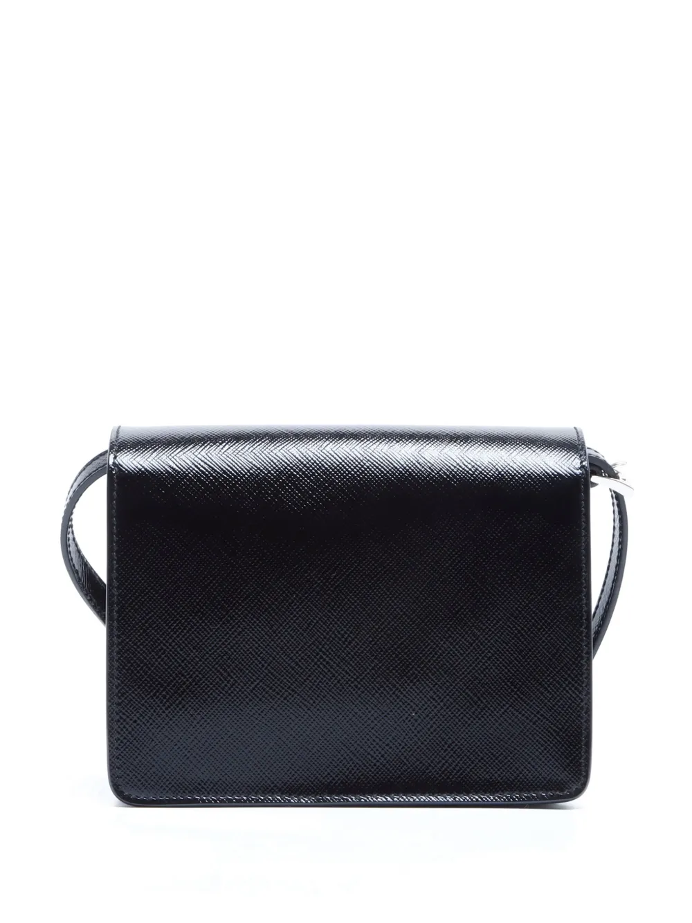 Prada Pre-Owned Schoudertas met logoplakkaat - Zwart