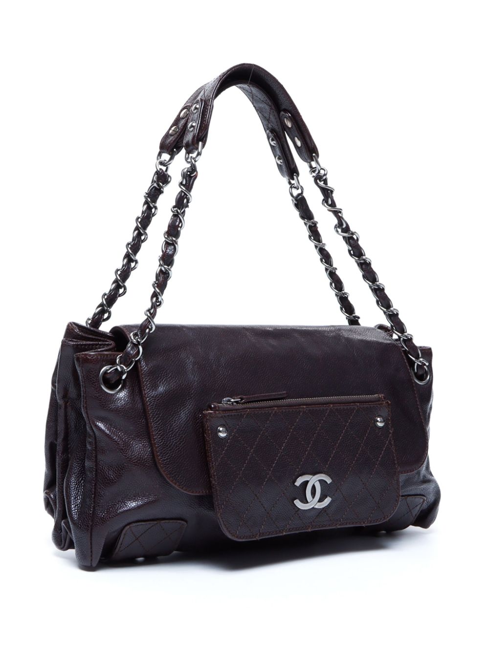 CHANEL 2006-2008 CC leather shoulder bag Women