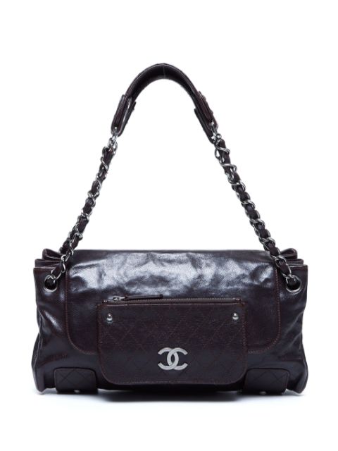 HOT SALE CHANEL 2006-2008 CC leather shoulder bag Women