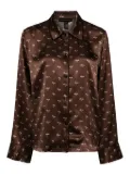 Kiki de Montparnasse silk pyjama top - Brown