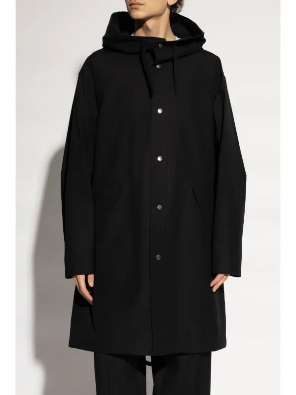 【送料&関税込】Jil Sander Oversize Parka Jil Sander Logo Parka Coat | Black | FARFETCH