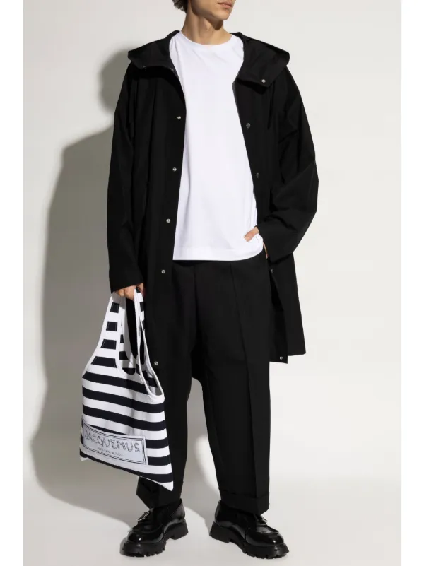 パーカー・フーディ Jil Sander FW24 PARKA WITH LOGO (J23AA0008_J45026001) Jil Sander Logo Parka Coat | Black | FARFETCH