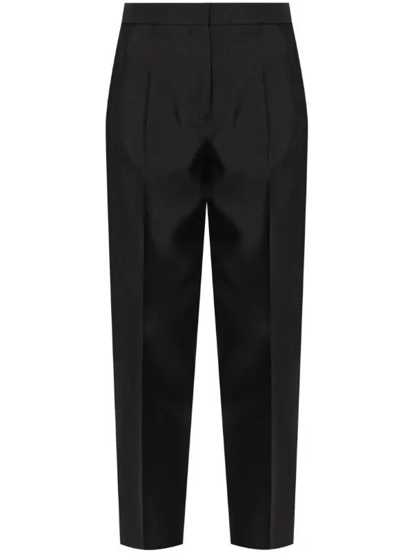 Jil Sander テクスチャード ストレートパンツ | ブラック | FARFETCH JP