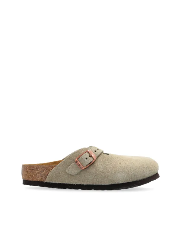 Birkenstock Kids Slipper Boston | Neutro | FARFETCH BR Birkenstock Kids Slipper Boston | Neutro | FARFETCH BR