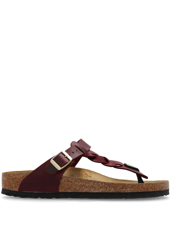 Red gizeh birkenstock sandals online