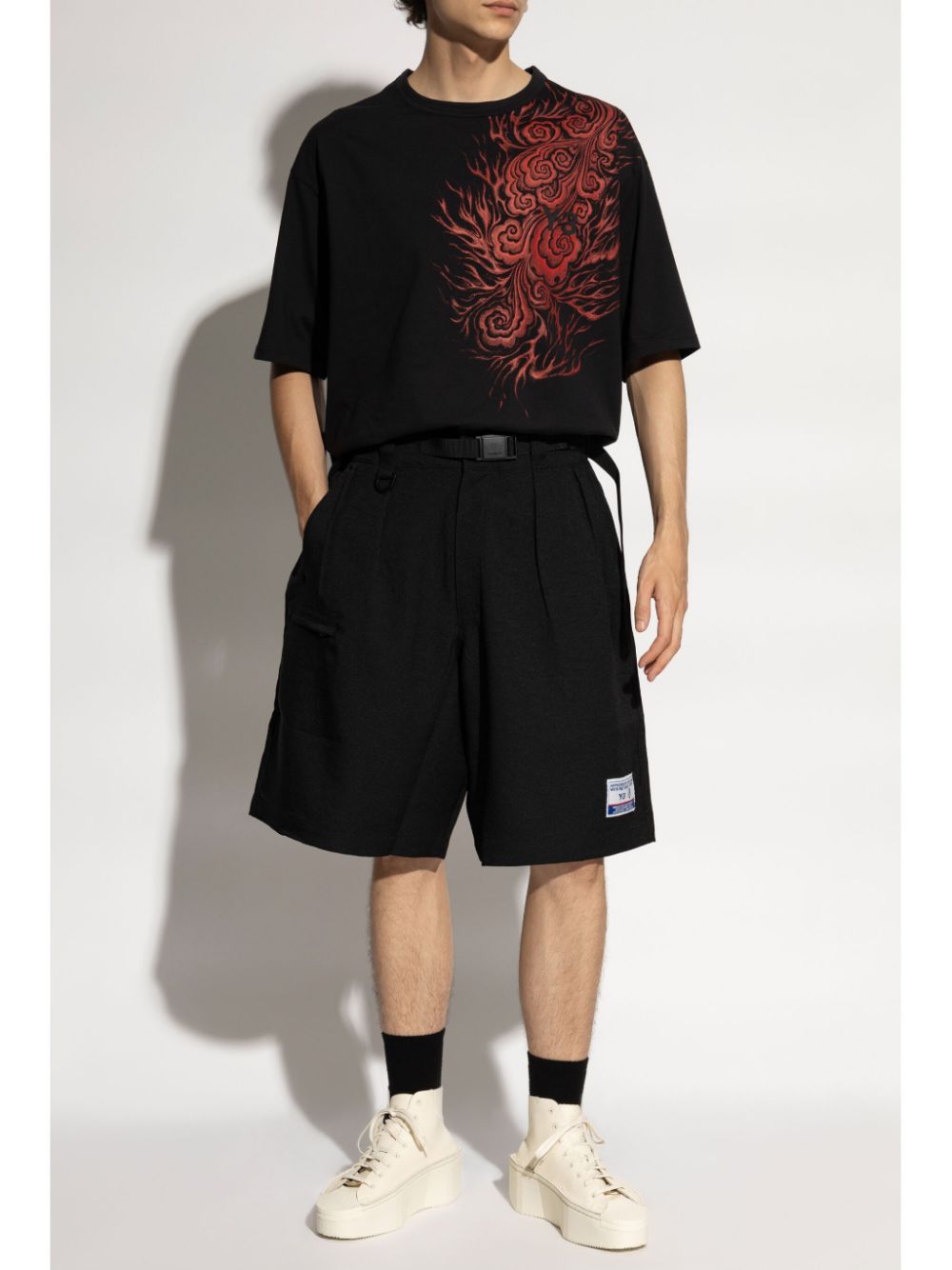 Y-3 Shorts met logo - Zwart