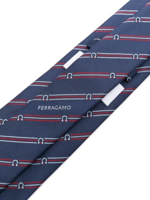 striped silk tie