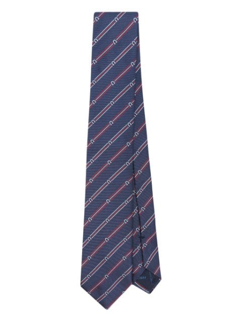 striped silk tie