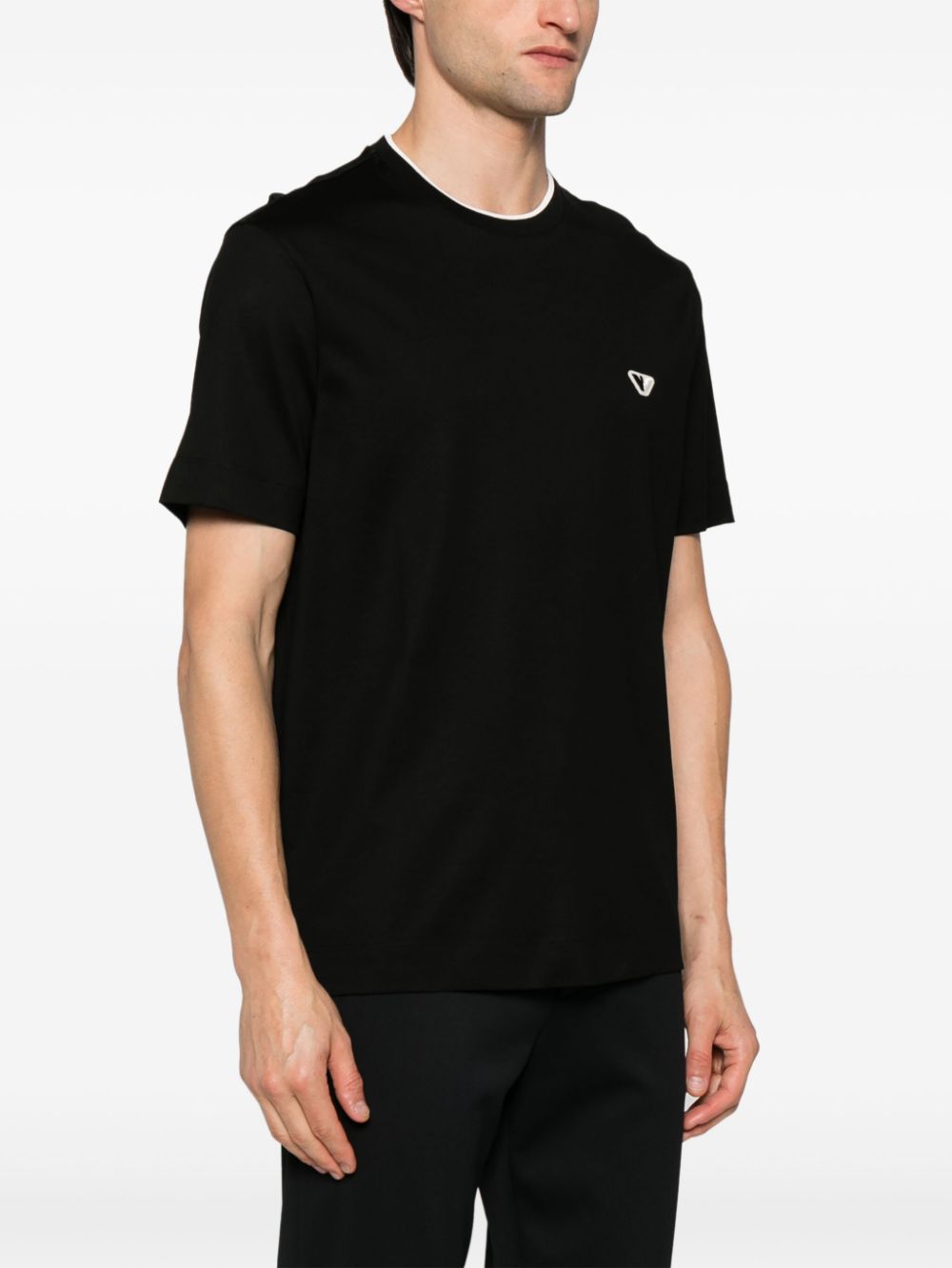 Emporio Armani logo-embroidered jersey T-shirt Men