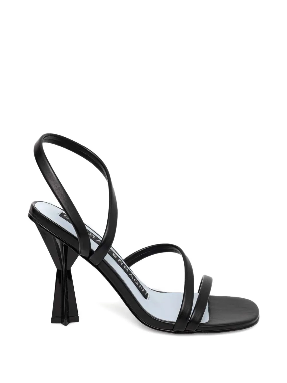 Chiara Ferragni Slim Andromeda geometric-heel sandals Zwart