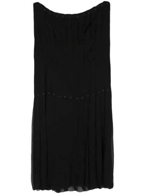 Prada Pre-Owned vestido corto de georgette 2000
