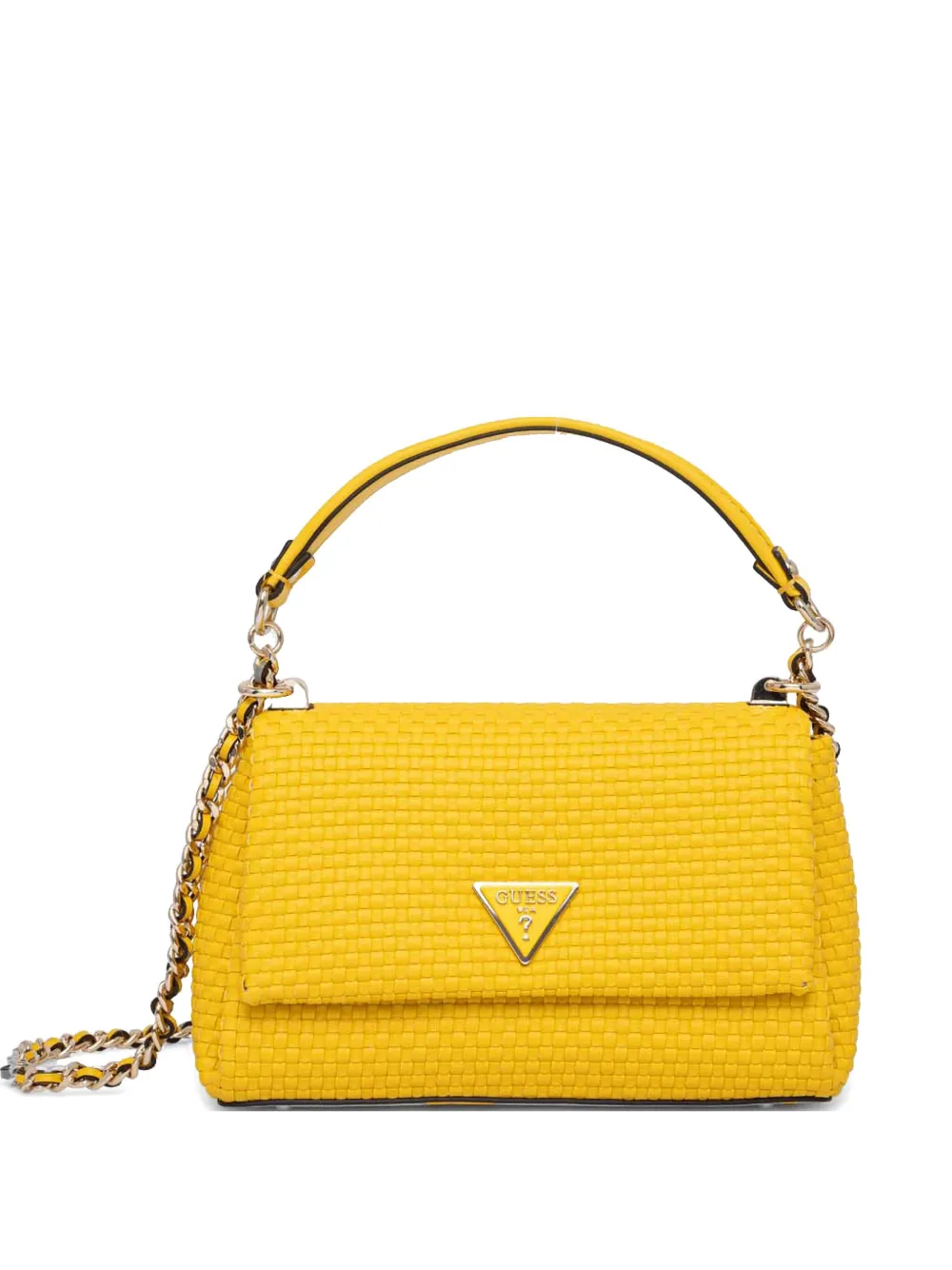 GUESS USA Schoudertas met logoplakkaat Geel