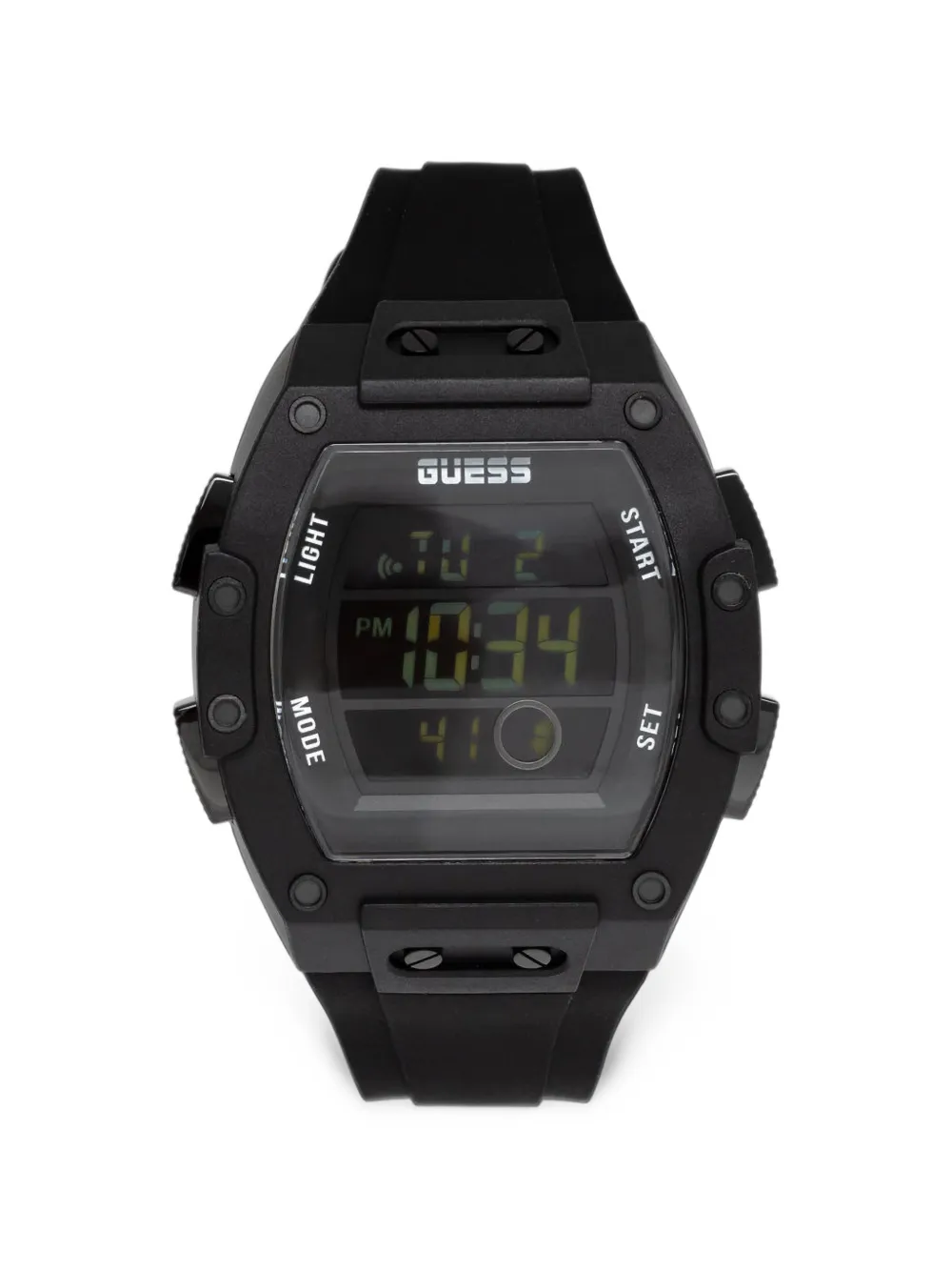 GUESS USA digital tonneau 43mm watch - Nero