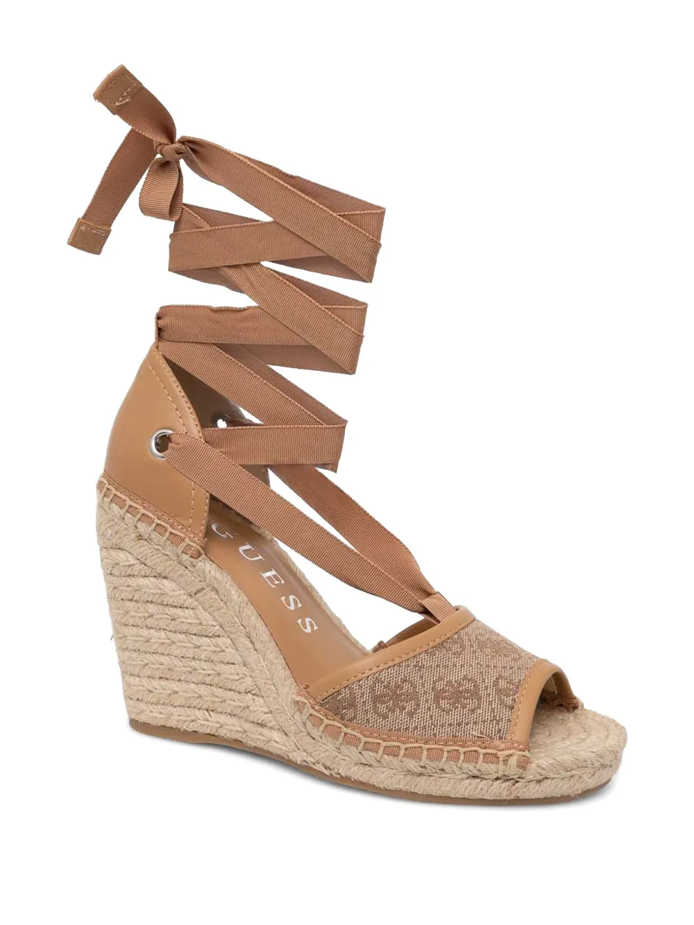 GUESS USA Leren espadrilles - Bruin