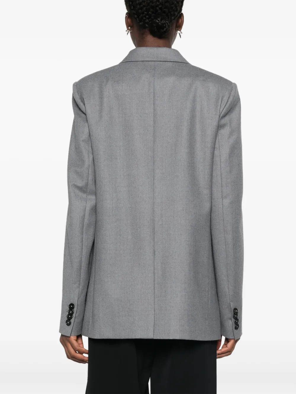 Stella McCartney Blazer met dubbele rij knopen Grijs