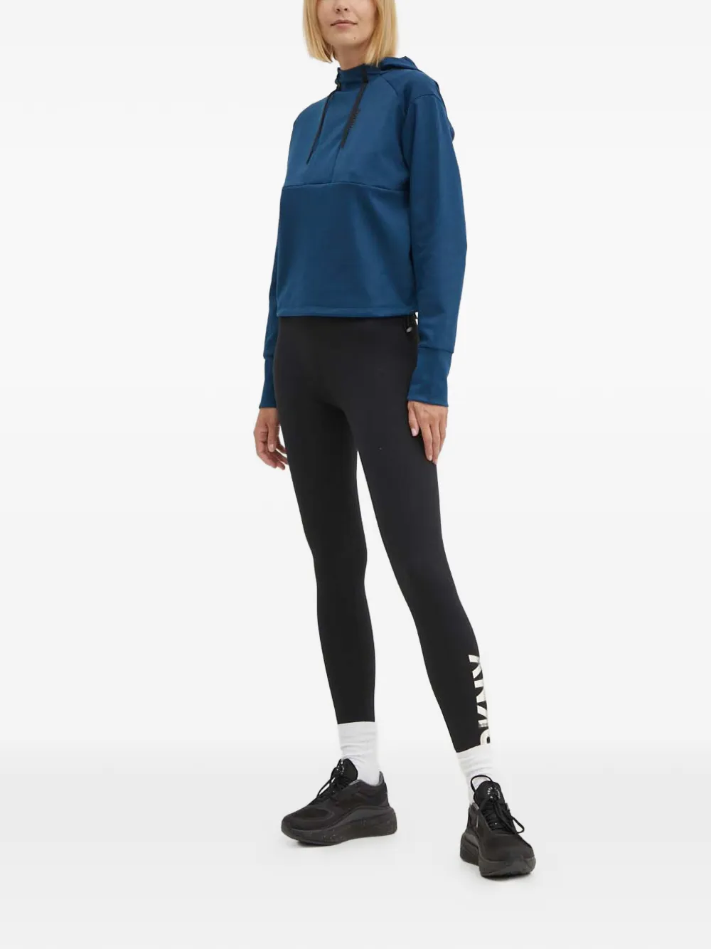 Colmar Hoodie met logodetail en lange mouwen - Blauw