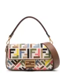 FENDI Baguette canvas shoulder bag - Neutrals