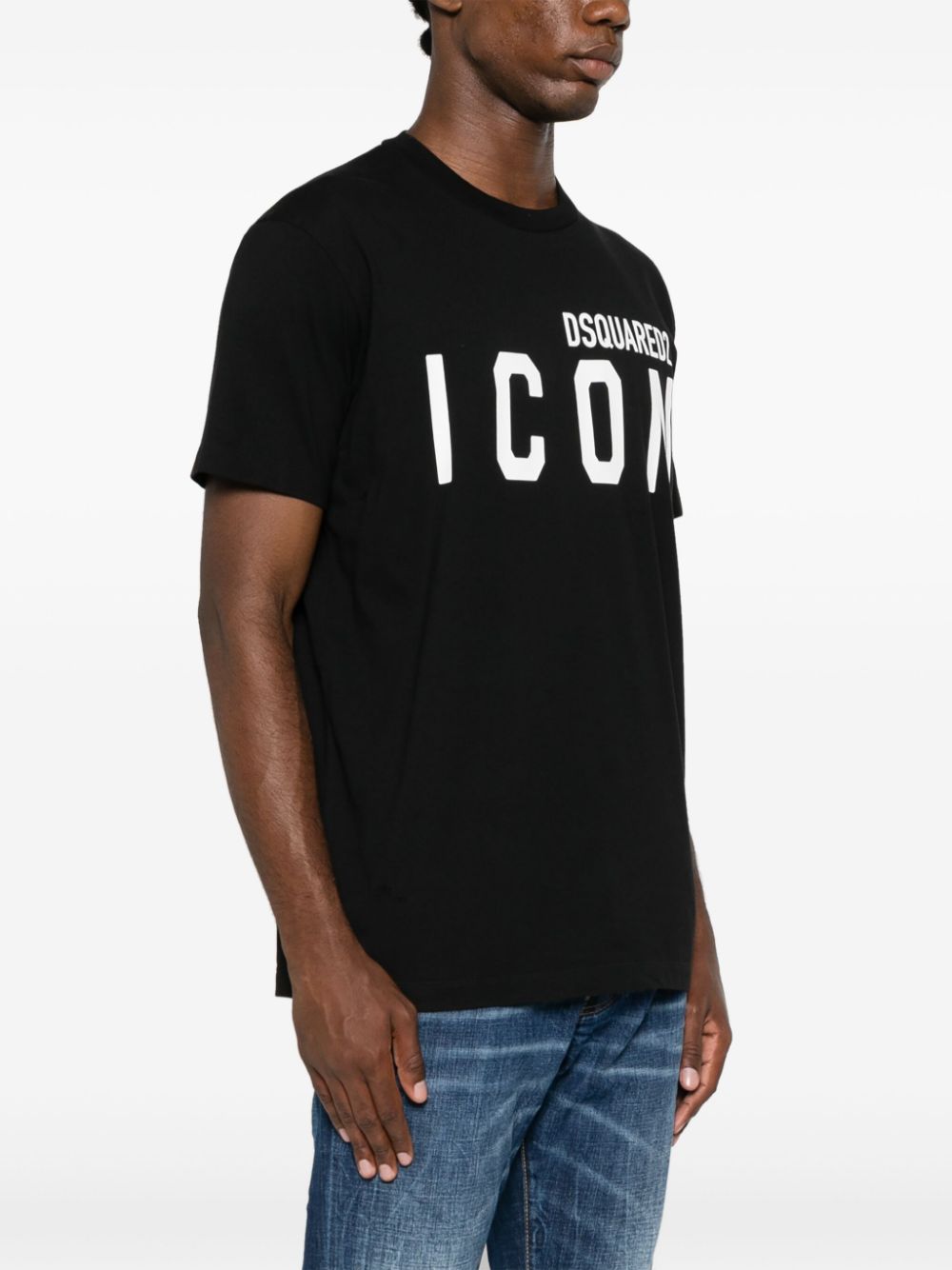 DSQUARED2 LOGO-PRINT COTTON T-SHIRT 