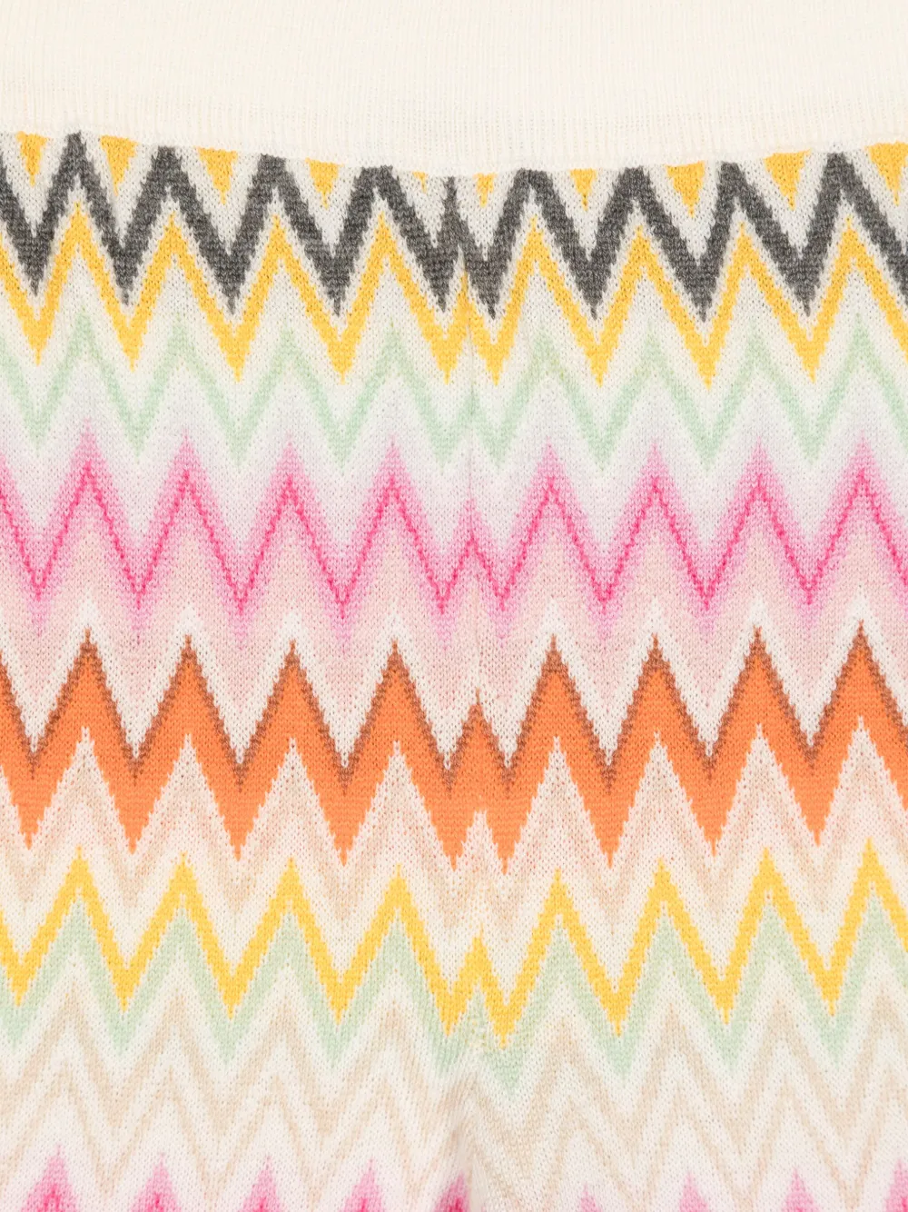 Missoni Zigzag-woven Knitted Trousers In White