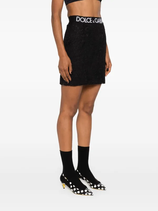 Dolce gabbana floral mini skirt hot sale