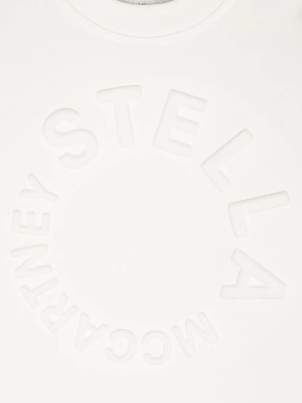 Stella McCartney Kids Sweater met logo-reliëf Wit