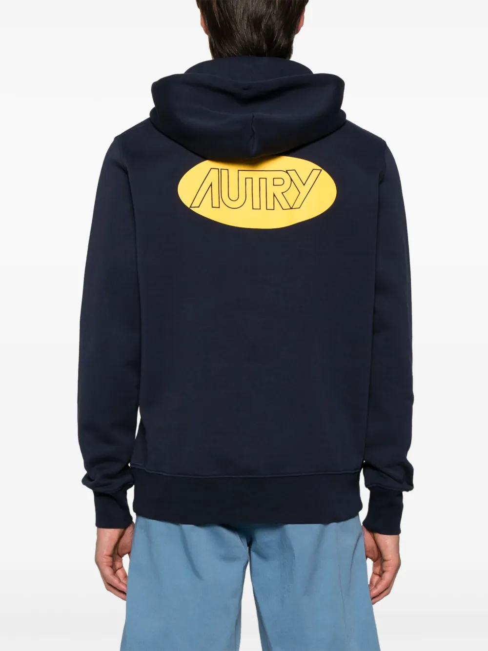 Autry Hoodie met logoprint Blauw