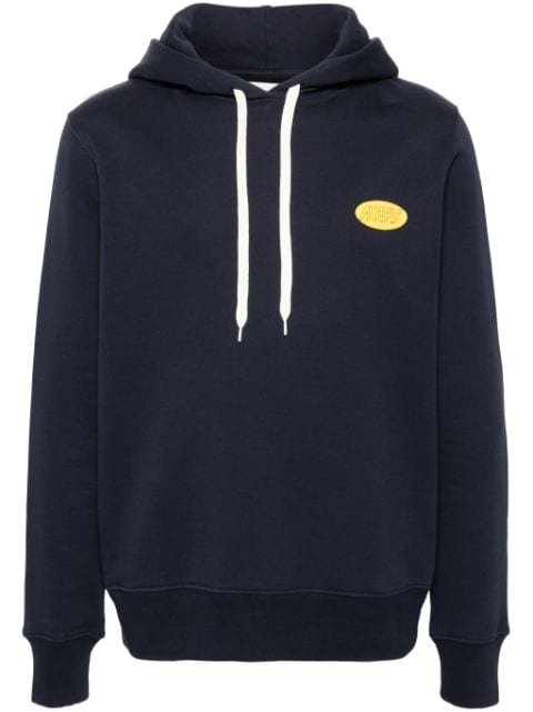 Autry logo-print cotton hoodie