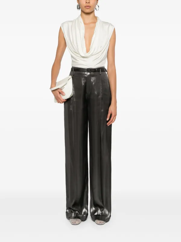 パンツ RALPH LAUREN COLLECTION ACKLIE PLEATED PANTS Ralph Lauren Collection Acklie Pleated wide-leg Trousers