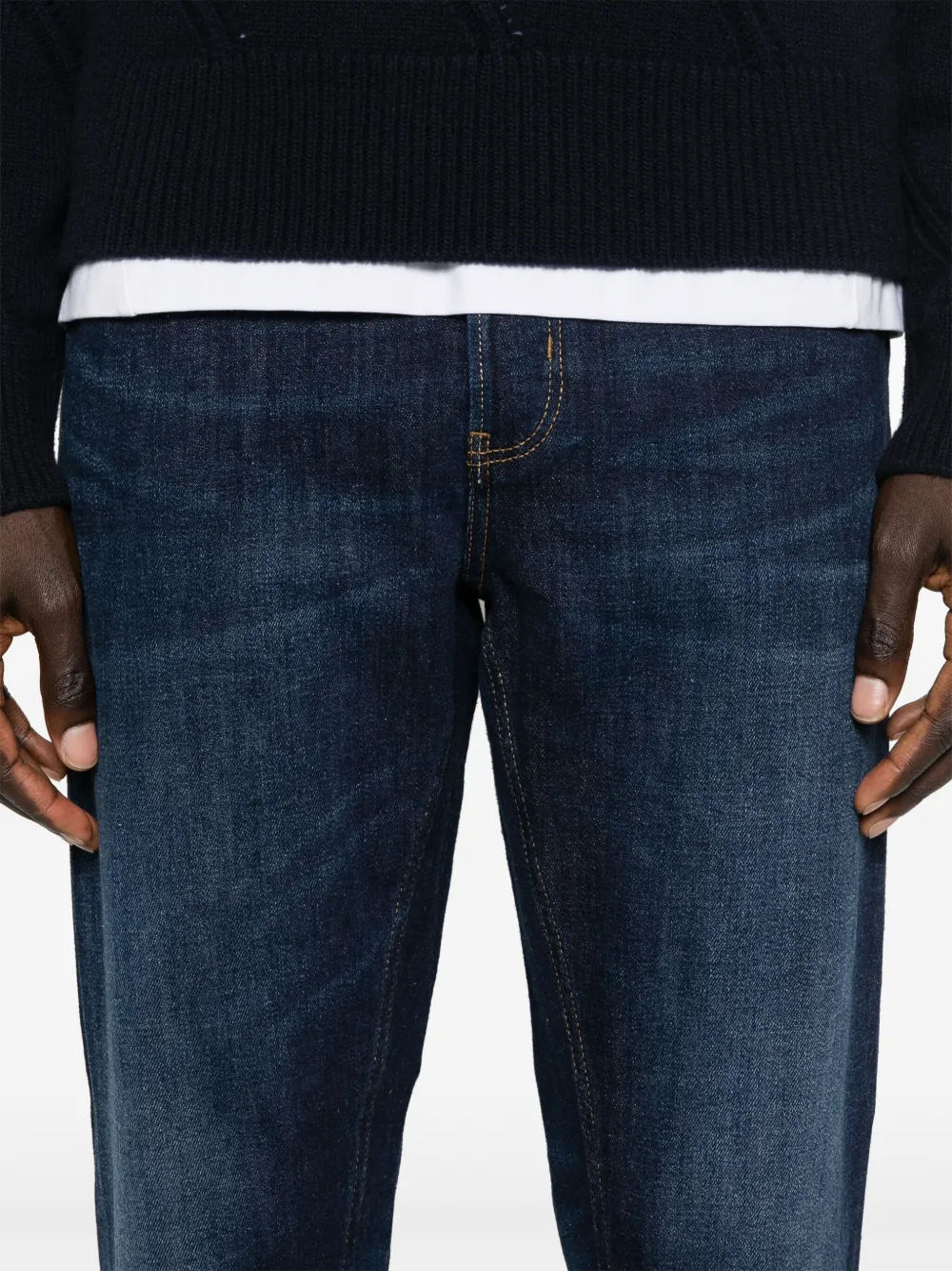 PT Torino Skinny jeans met wassing Blauw