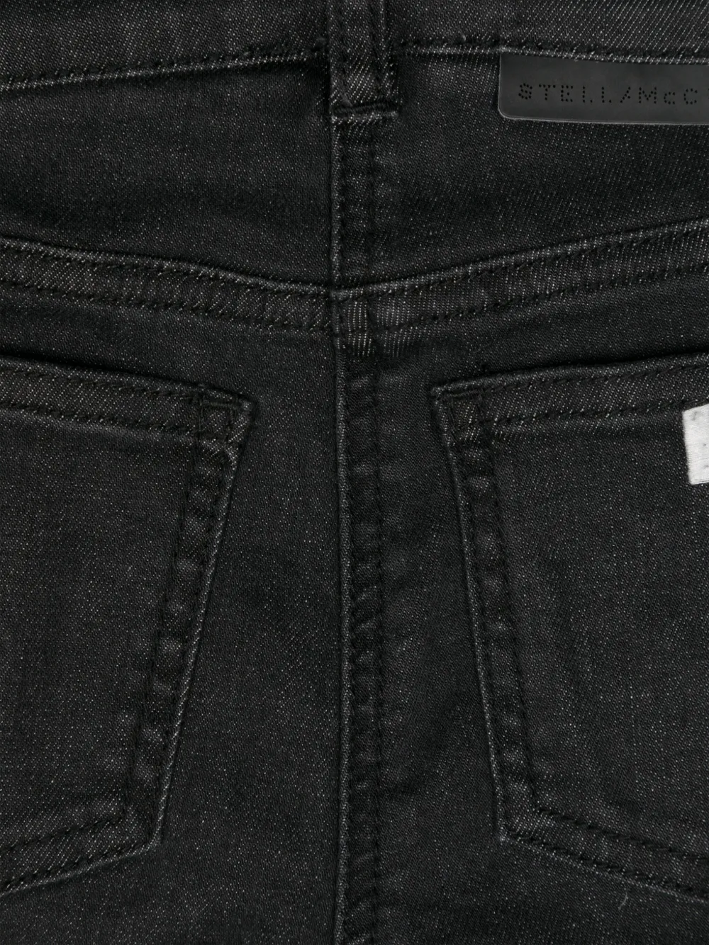 Stella McCartney Kids Jeans met logo-reliëf Zwart