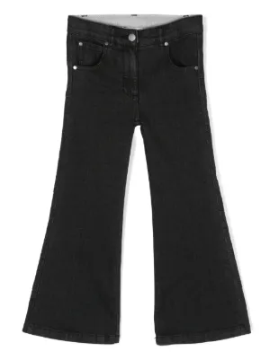 MM6 Maison Margiela Kids ロゴ ジーンズ | ブラック | FARFETCH JP