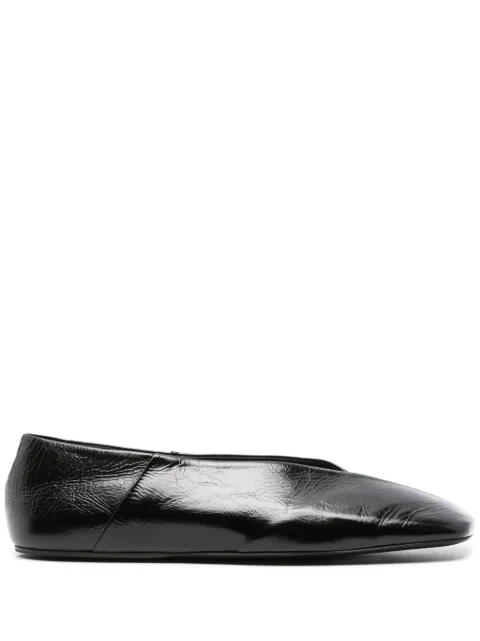 Jil Sander Pre-Owned flats con puntera cuadrada