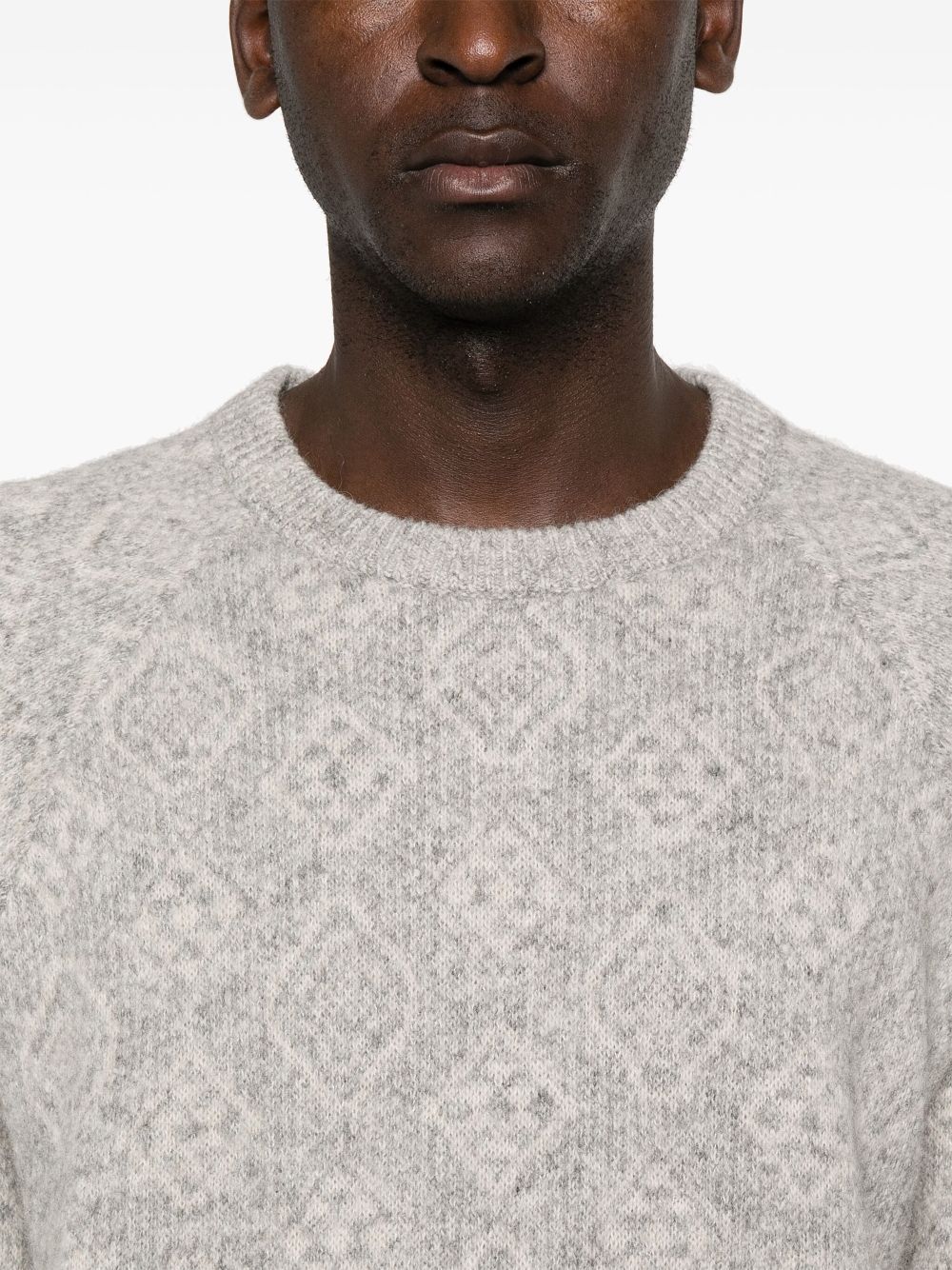 Brunello Cucinelli brushed intarsia-knit jumper Men