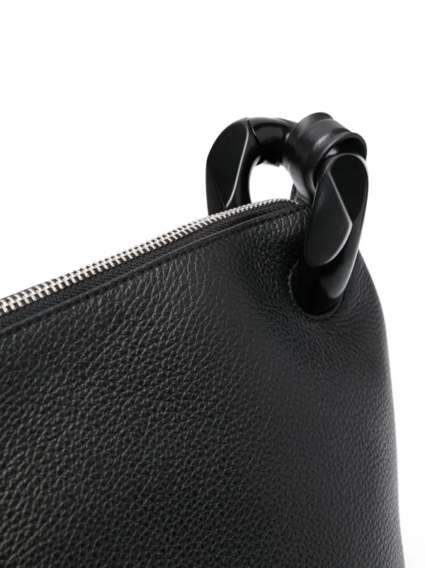 JW Anderson コーナー レザーハンドバッグ S | ブラック
