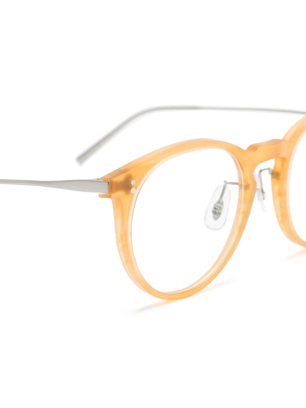 Oliver Peoples Orrison Round-frame Glasses In Gelb