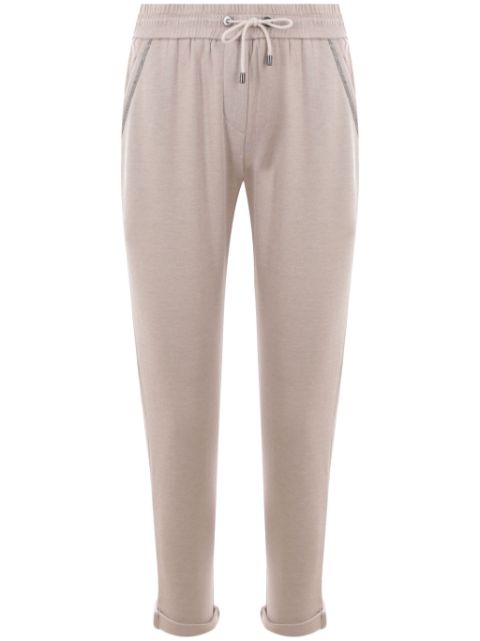 Brunello Cucinelli monili-embellished drawstring sweatpants Women