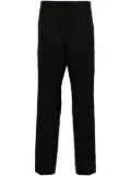 Gucci logo-embroidered twill tailored trousers - Black