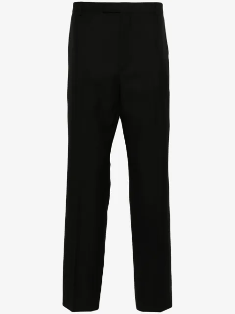 Gucci logo-embroidered twill tailored trousers
