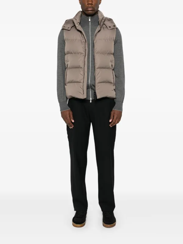 Moorer Fire SKT Padded Gilet | Grey | FARFETCH