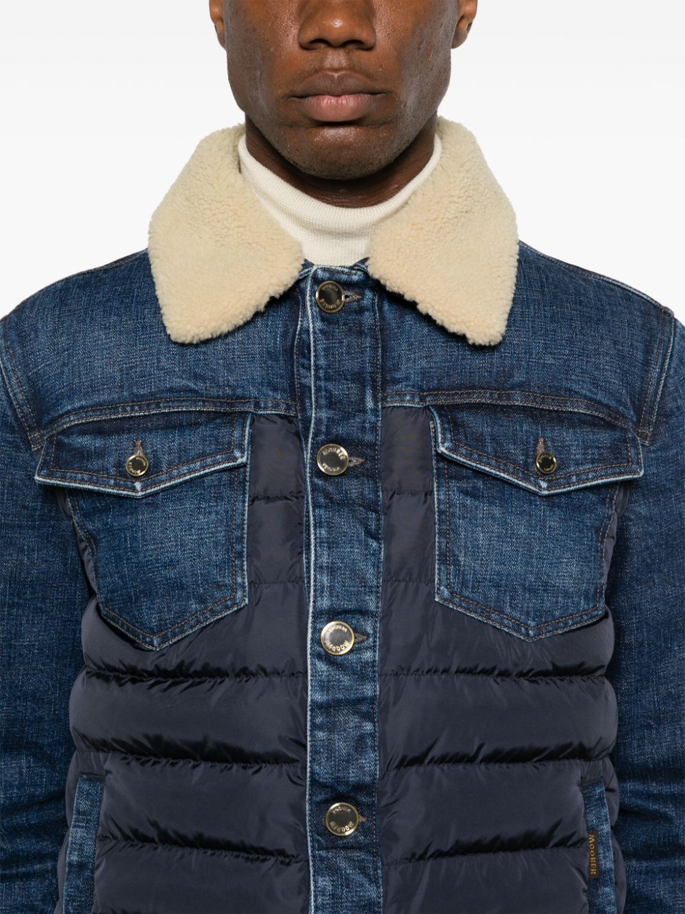 MOORER MONDOR FUR 104S PANELLED JACKET 