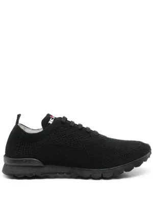 スニーカー KITON Men Sneakers USSA068N0103501007 Black Men's sneakers in black calfskin with stitching | Kiton
