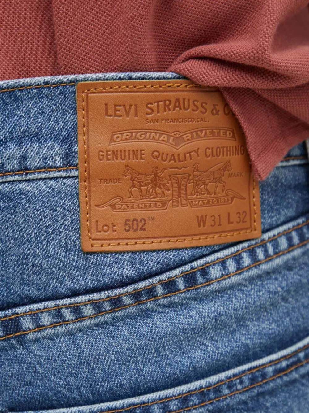 Levi's Jeans met toelopende pijpen Blauw