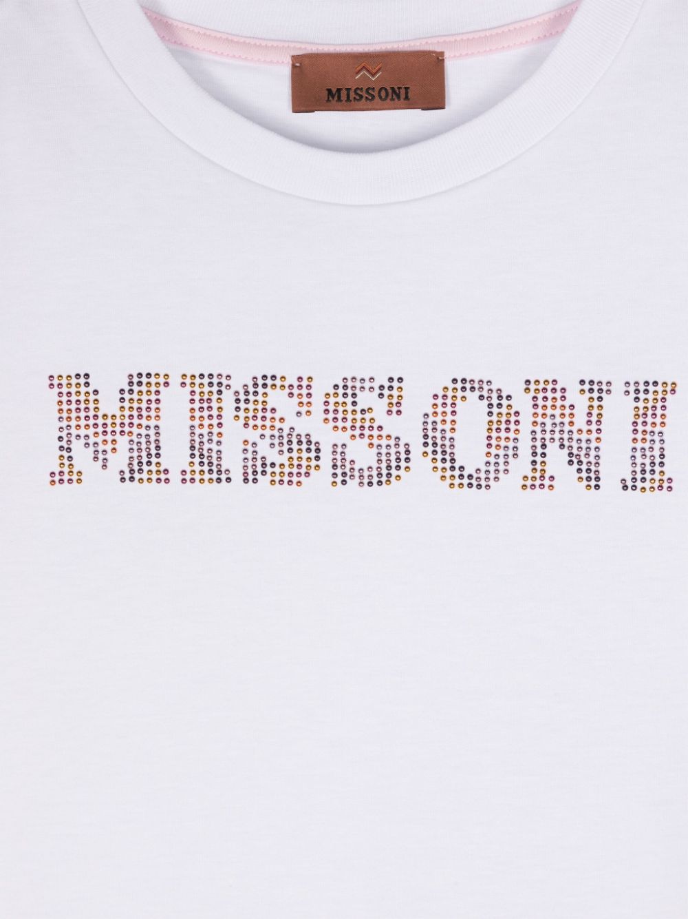 Shop Missoni Logo-appliqué Cotton T-shirt In White