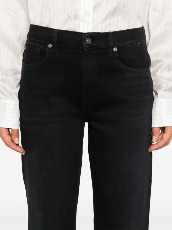 7 For all Mankind Straight Leg Black outlet Jeans