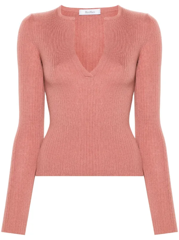 MAX MARA マックスマーラ サマーニット リブニット ピンク
