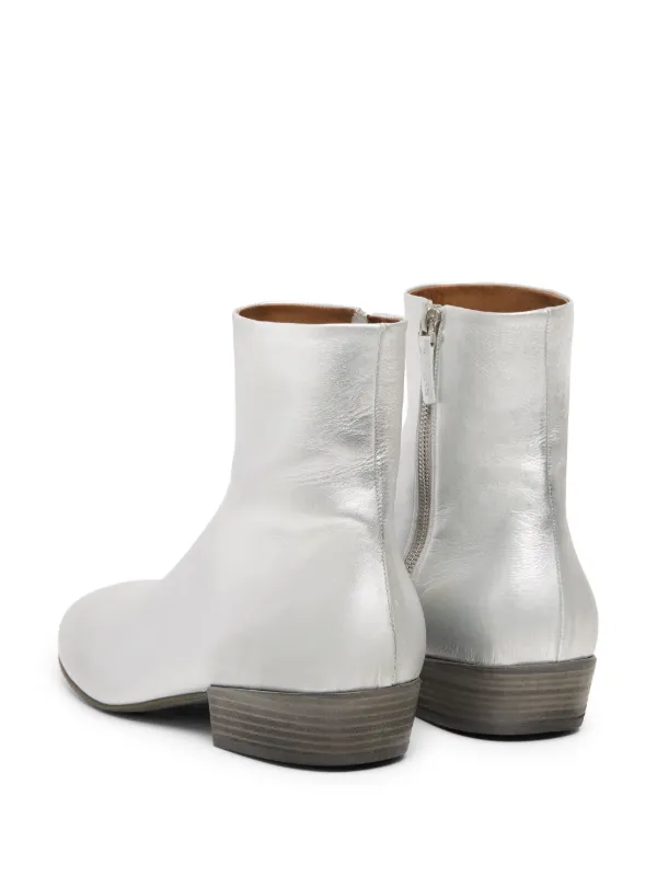 【関税込み】Silver Spring Ankle Boots - Off White - Leather East Boot Off White – September