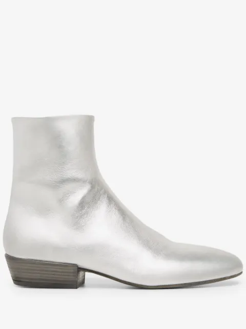 Marsèll Granblocco metaliic-leather ankle boots