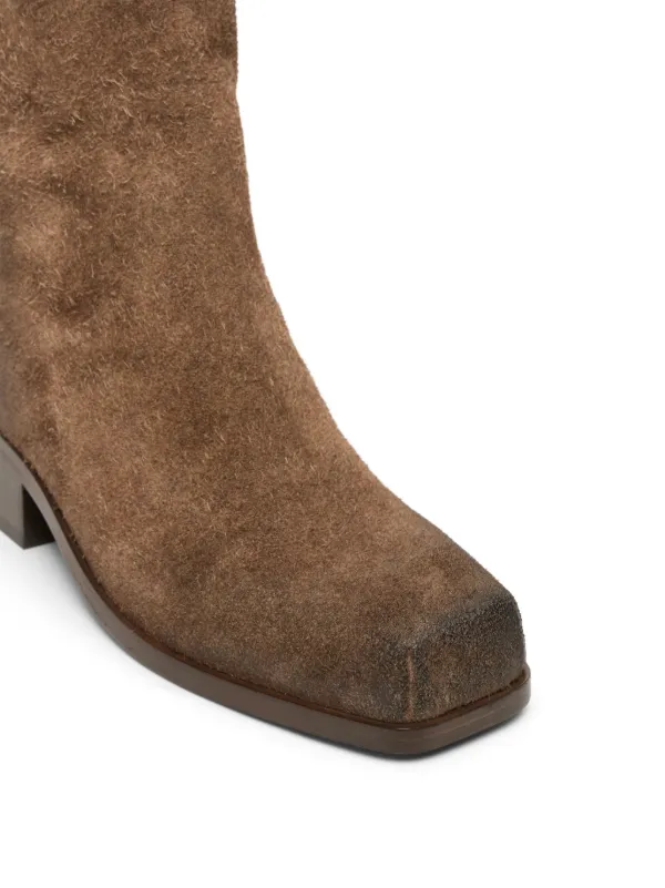 Marsèll Cassello leather ankle bootsブラウン Leather ''Cassello'' Ankle Boots in Bark Brown | Santa Fe Dry