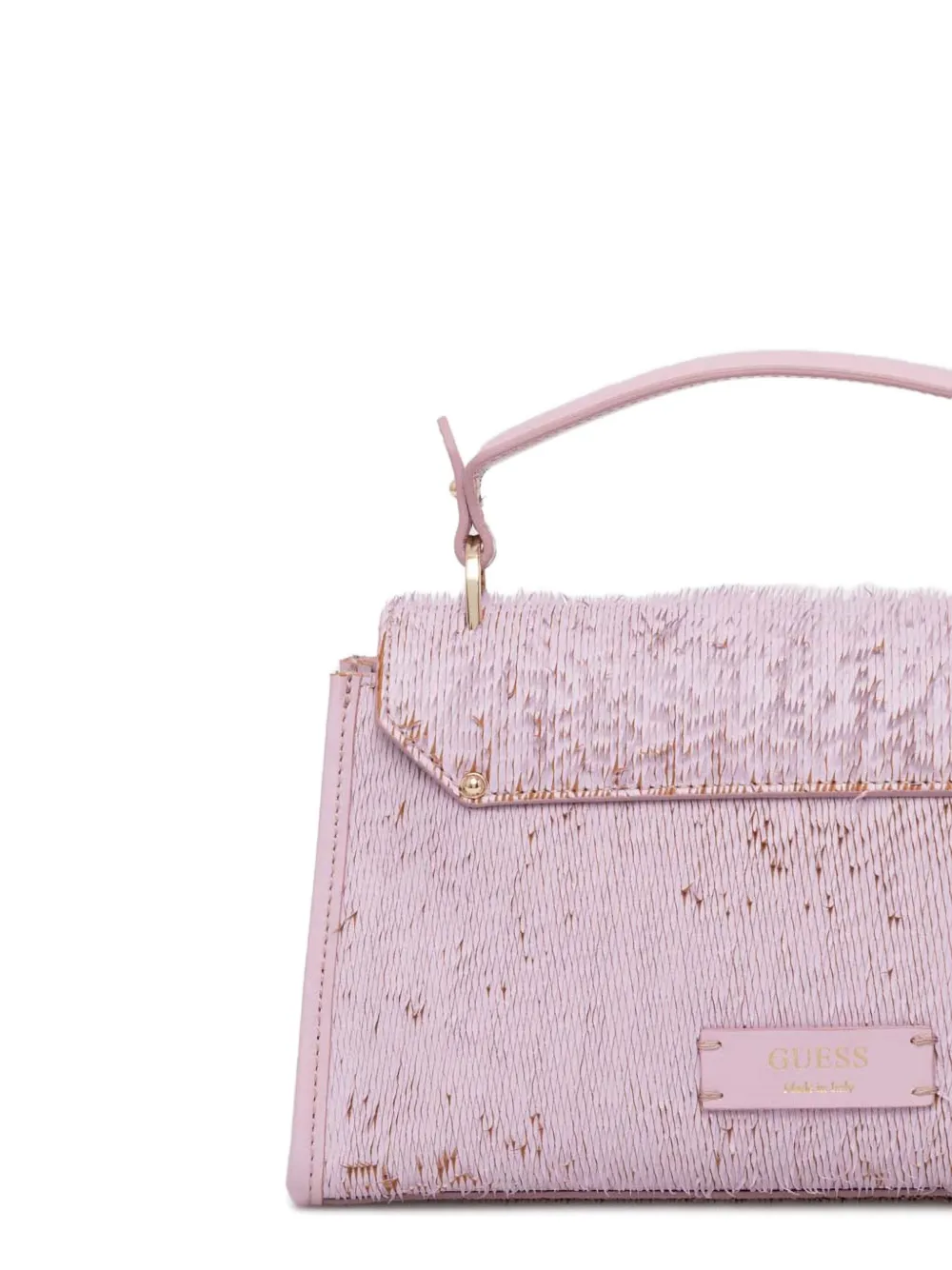 Guess Usa Textured Detail Tote Bag In Purple