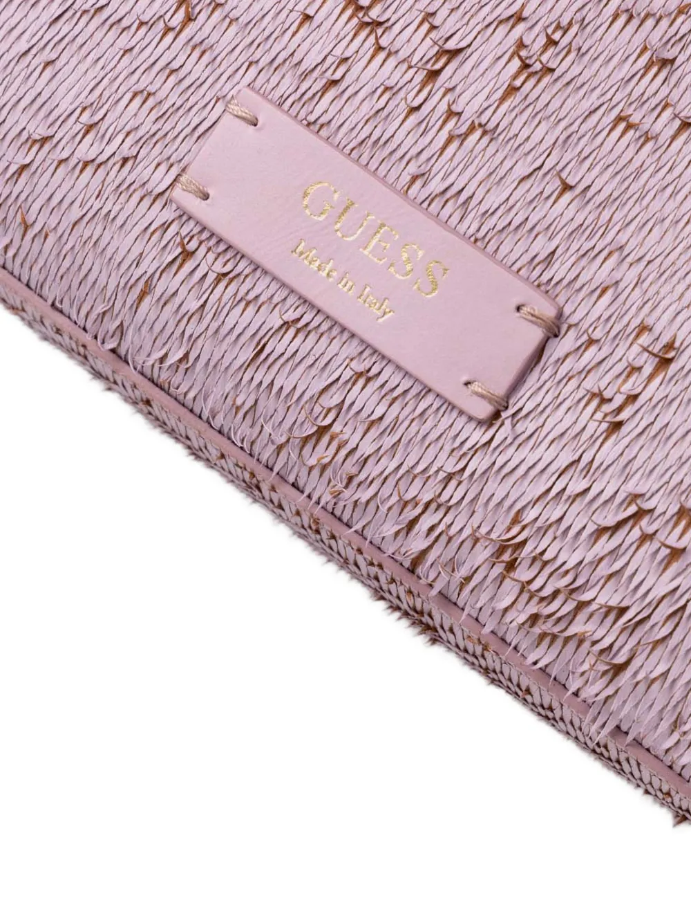 Guess Usa Textured Detail Tote Bag In Purple